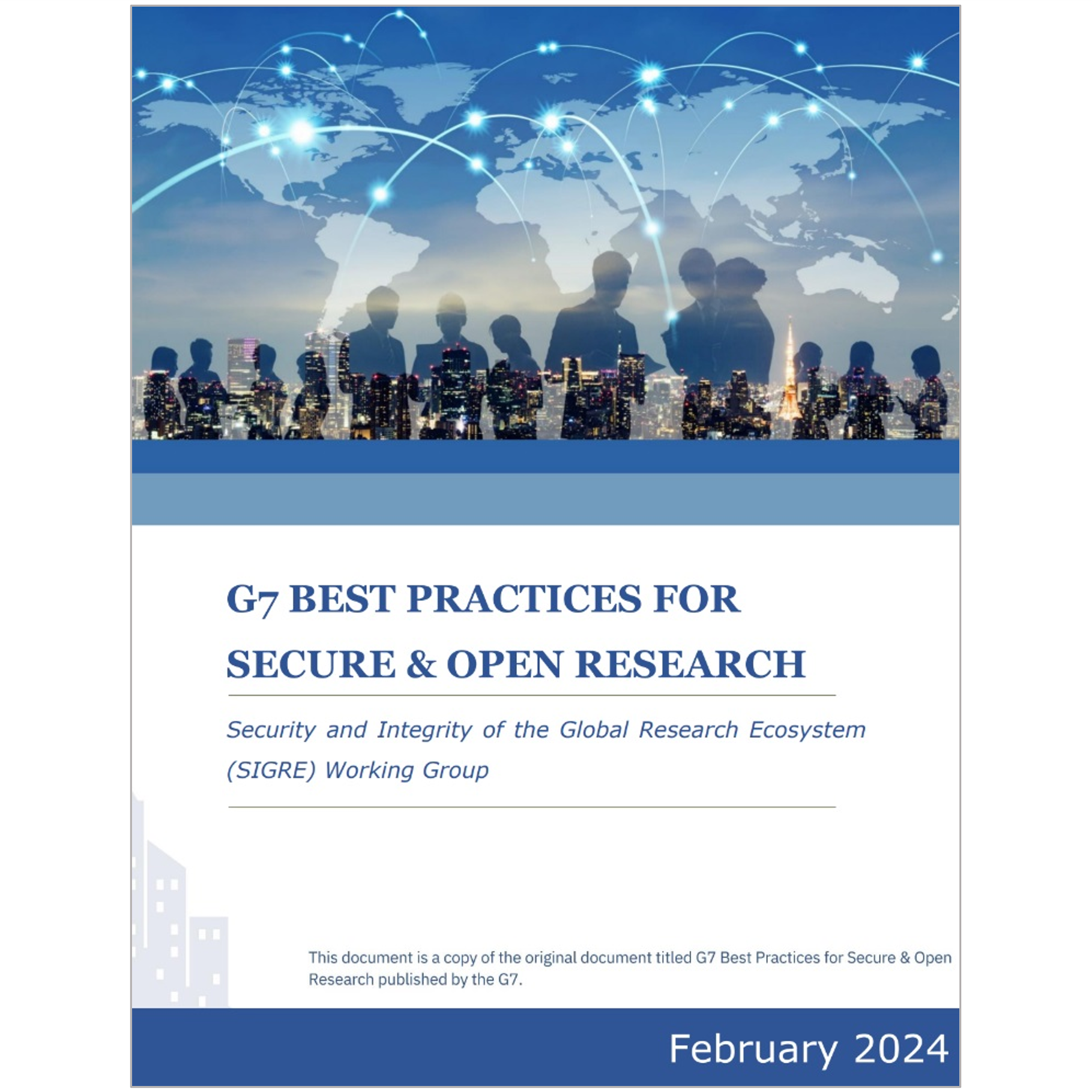 G7 Best Practices for Secure and Open Research
